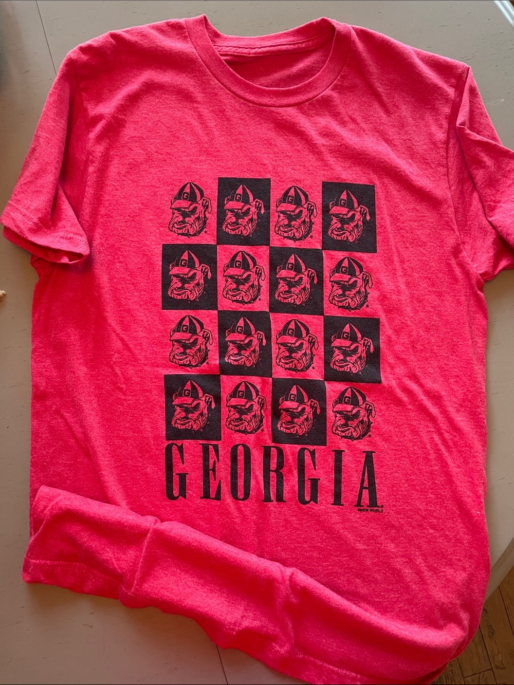 Georgia Bulldogs dawgs uga Red Graphic Tee  women’s medium